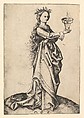 The Third Wise Virgin, Martin Schongauer  German, Engraving