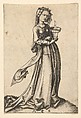 The Fourth Wise Virgin, from the series The Wise and Foolish Virgins, Martin Schongauer  German, Engraving