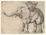 The Elephant, Martin Schongauer German, Engraving