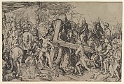 Christ Carrying the Cross, Martin Schongauer German, Engraving