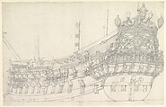 Dutch Ship: The Tholen (?), Willem van de Velde I Dutch, Graphite