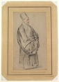 Portrait of Nicolas Trigault in Chinese Costume, Peter Paul Rubens (Flemish, Siegen 1577–1640 Antwerp), Black, red, and white chalk, blue pastel, and pen and brown and black ink on light brown laid paper
