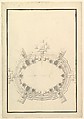 Ground Plan for a Catafalque for a Prince of Lorraine, Giuseppe Galli Bibiena  Italian, Pen, brown ink and gray wash over black chalk