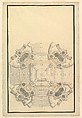 Ground Plan for a Catafalque for the King of Sardinia, Vittorio Amedeo (d. 1732), Giuseppe Galli Bibiena Italian, Pen and brown ink, brush and gray wash