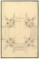 Ground Plan for Catafalque for Johann Wilhelm, Count Palatine of the Rhine (d. 1716), Giuseppe Galli Bibiena Italian, Pen, brown ink and gray wash