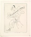 Guitar Player, Fred Becker  American, Etching