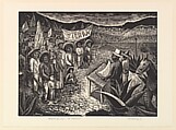 Distribution of Land, Luis Arenal  Mexican, Wood engraving