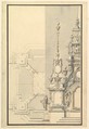Half Ground Plan and Half Elevation for a Catafalque for a Prince of Hanover, probably Ernst August (1674–1728), Giuseppe Galli Bibiena Italian