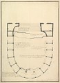 Ground Plan, Giuseppe Galli Bibiena Italian, Pen and black ink