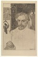 Portrait of Edmond de Goncourt, Félix Bracquemond  French, Etching, drypoint; first state of eight