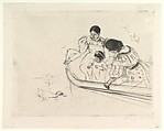 Feeding the Ducks, Mary Cassatt (American, Pittsburgh, Pennsylvania 1844–1926 Le Mesnil-Théribus, Oise), Drypoint; first state of three