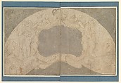 Design for the Decoration of a Lunette with a Large Central Cartouche, Battista Franco  Italian, Pen and brown ink with pale gray washes