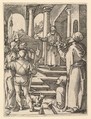 Christ presented to Pilate by henchmen, from "The Passion of Christ", after Dürer, Marcantonio Raimondi  Italian, Engraving; second state of three