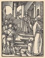 Christ before Pilate, from "The Small Passion", Albrecht Dürer  German, Woodcut