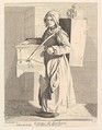 Organ Grinder, Anne Claude Philippe de Tubières, comte de Caylus  French, Etching with some engraving
