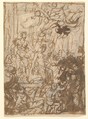 Martyrdom of Saint Gereon, Cornelis Schut Flemish, Pen and brown ink, over graphite.