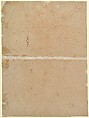 Seated Nude Male Figure (recto); Seated Figure (verso), Benedetto Luti (Italian, Florence 1666–1724 Rome), Red chalk (recto); slight red chalk sketch of a seated figure (verso)