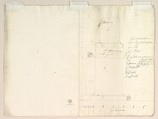 Blown-up Detail of Design in Elevation for Colonnade in the Doric or Tuscan Order (recto); Blown-up Detail of Column on Podium in Elevation, Anonymous, Italian, Piedmontese, 18th century, Pen and brown ink over leadpoint; constructed with ruler or compass