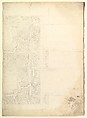 Design for Ceiling, Anonymous, Italian, Piedmontese, 18th century  Italian, Graphite with ruled construction