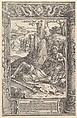 Samson and Delilah, Lucas van Leyden (Netherlandish, Leiden ca. 1494–1533 Leiden), Woodcut; second state
