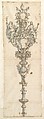 Design for a Mace, Giovanni Giardini Italian, Pen and brown ink, brush and blue-gray wash