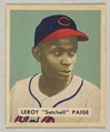 Leroy "Satchell" Paige, Pitcher, Cleveland Indians, from a series of 240 (no. 224), Bowman Gum Company  American, Commercial color lithograph