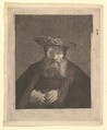 Old Man with Beard and Flat Cap, after Rembrandt, Captain William E. Baillie Irish, Etching and drypoint; proof before letters