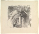 After the Bath (large version), Edgar Degas French, Lithograph, transfer, and crayon on laid paper; fifth (final) state
