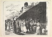 The Lusitania in Dock, John Sloan  American, Lithograph