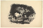 Once Upon a Midnight Dreary, from "The Raven" by Edgar Allan Poe, Edouard Manet  French, Lithograph
