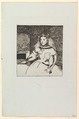 The Infanta Marguerita, Edouard Manet  French, Etching on blue laid paper; only state