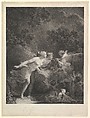 La Fontaine d'Amour, Jean Honoré Fragonard  French, Etching; second state