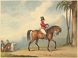 Sir John Floyd on horseback, Richard Westall  British, Watercolor