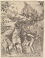 The Angel Staying the Arm of Abraham, Battista Franco  Italian, Etching and engraving; second state