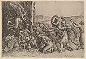 Scipio Granting Clemency to the Prisoners, Battista Franco  Italian, Etching and engraving; second state