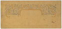 Rinceau and Strapwork Ornament, John Gregory Crace , and Son British, Graphite, brush and watercolor