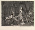 Le Contrat, Jean Honoré Fragonard  French, Etching, first state