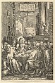 The Last Supper, from "The Passion of Christ", Anonymous, Engraving