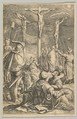 Christ on the Cross, from "The Passion of Christ", Ludovicus Siceram  Flemish, Engraving