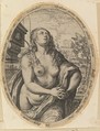 Susanna, Hendrick Goltzius  Netherlandish, Engraving; first state of two