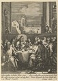 The Last Supper, from "The Passion of Christ", Nicolas Cochin  French, Etching