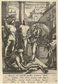 The Flagellation of Christ, from "The Passion of Christ", Nicolas Cochin  French, Etching