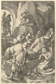 The Entombment, from "The Passion of Christ", Hendrick Goltzius Netherlandish, Engraving