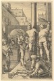 The Flagellation, from "The Passion of Christ", Hendrick Goltzius Netherlandish, Engraving