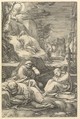 The Agony in the Garden, from "The Passion of Christ", Hendrick Goltzius Netherlandish, Engraving