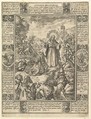Levamen Onostrorum, from "Allegories of the Christian Faith, from Christian and Profane Allegories", Hendrick Goltzius  Netherlandish, Engraving