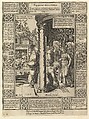 Remissio Peccatorum, from "The Allegories on the Christian Creed", Hendrick Goltzius  Netherlandish, Engraving