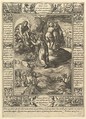 Cura Dei Pro Suis, from "Allegories of the Christian Faith, from Christian and Profane Allegories", Hendrick Goltzius Netherlandish, Engraving