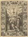 Ave Maria, from "Allegorical Scenes on the Life of Christ, from Christian and Profane Allegories", Hendrick Goltzius  Netherlandish, Engraving