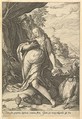Saint Mary Magdalen Penitent, Hendrick Goltzius  Netherlandish, Engraving